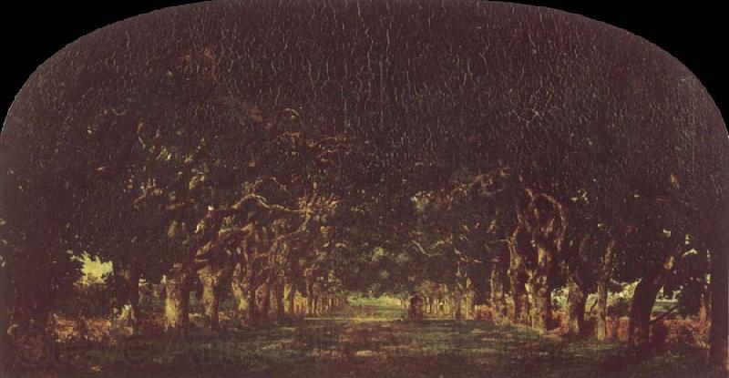 Theodore Rousseau The Avenue of Chetnut Trees Spain oil painting art